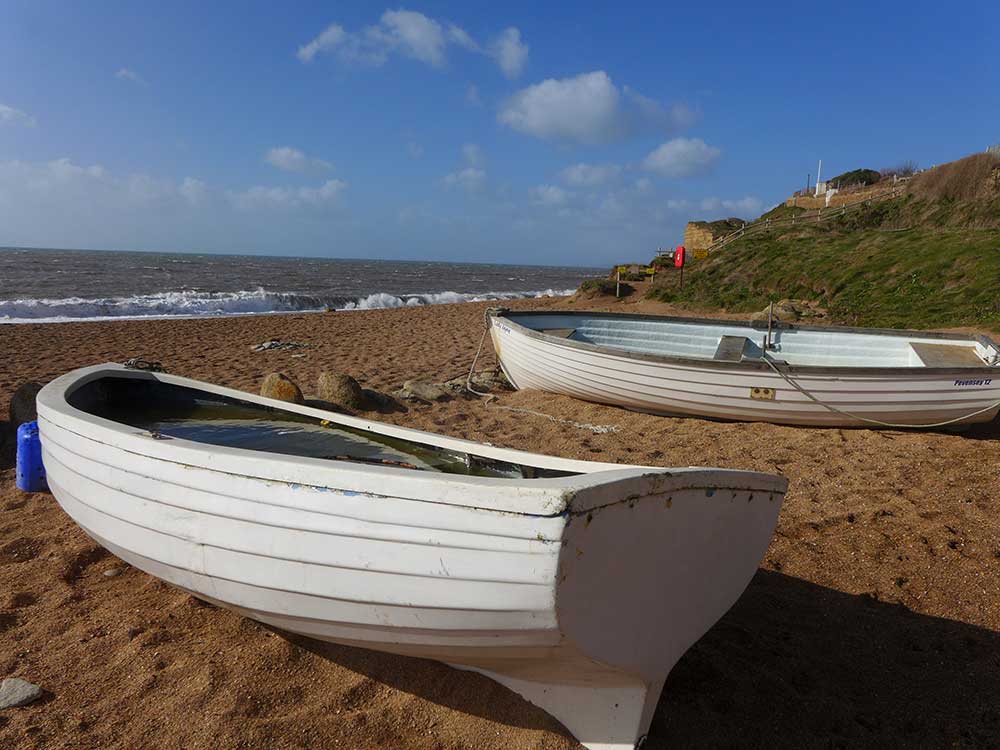 Boats on Hive Beach